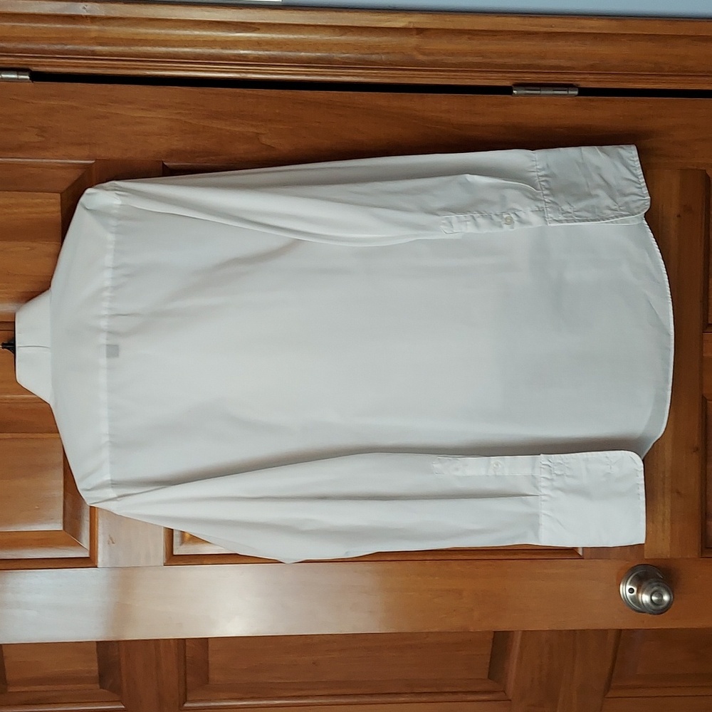 * Stafford Men's White Pleated Front On This Formal Dress Shirt, Size 16, EUC - Picture 3 of 6